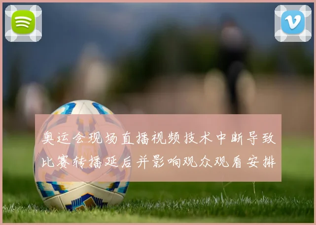 奥运会现场直播视频技术中断导致比赛转播延后并影响观众观看安排